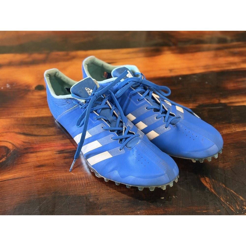 Adidas Track Cleats Men's 11 1/2 Blue